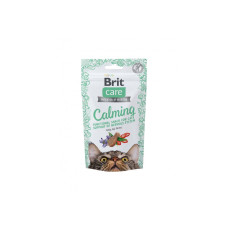 Ласощі для котів Brit Care Crunchy Cracker Calming 50 г - курка, котяча м’ята і ягоди годжі