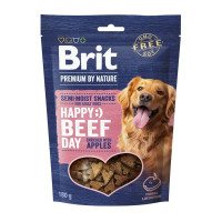 Лакомство для собак Brit Premium Semi-moist Snacks 180 г - говядина и яблоки