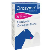Orozyme Strips M - Жевательные коллагеновые полоски Орозим для гигиены ротовой полости средних пород собак