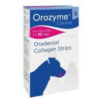 Orozyme Strips S - Жевательные коллагеновые полоски Орозим для гигиены ротовой полости мелких пород собак