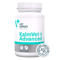 VetExpert (ВетЕксперт) KalmVet Advanced - Харчова добавка швидкої дії для зменшення стресу у котів та собак 60 капс