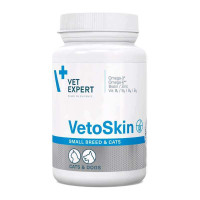 VetExpert (ВетЕксперт) VetoSkin Small breed&cat - добавка для здоров'я шкіри та вовни 60 капсул