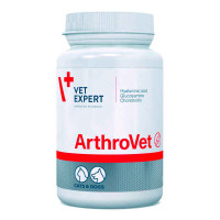 Вітаміни VetExpert ArthroVet HA для зміцнення суглобів у котів та собак 90 табл