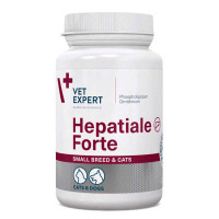 VetExpert (ВетЕксперт) Hepatiale Forte Small breed & Cats - Харчова добавка для підтримки функцій печінки у собак дрібних порід та котів 40 табл