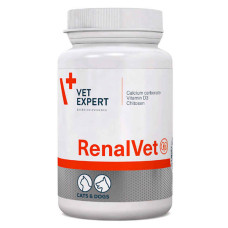 VetExpert (ВетЕксперт) RenalVet - Харчова добавка для собак і котів з симптомами хронічної ниркової недостатності 60 капс