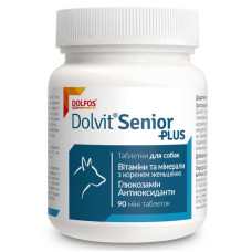 Dolfos (Дольфос) Dolvit Senior Plus - Таблетки для собак, для запобігання процесу старіння 90 таб mini