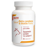 Dolfos (Дольфос) Beta Karoten & Biotyna Forte - Витаминно-минеральный комплекс для собак с биотином 90 таб.