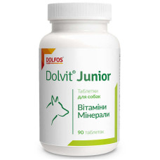 Dolfos (Дольфос) Dolvit Junior — Вітамінно-мінеральний комплекс для цуценят і молодих собак 90 таб.