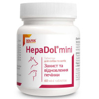 Dolfos (Дольфос) HepaDol Mini - Таблетки мини для защиты и регенерации печени для собак и кошек 60 таб.