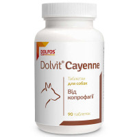 Dolfos (Дольфос) Dolvit Cayenne — комплекс вітамінів і мікроелементів для собак від копрофагії 90 таб.