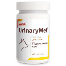 Dolfos (Дольфос) UrinaryMet — таблетки Урунарімет для собак із проблемами сечостатевої системи 60 таб.