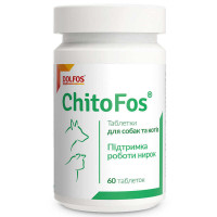 Dolfos (Дольфос) ChitoFos — таблетки Хітофос для підтримки функції нирок у котів і собак 60 таб.