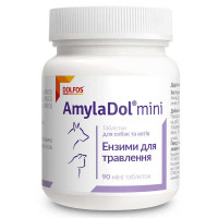 Dolfos (Дольфос) AmylaDol mini —комплекс для собак малих порід та котів у разі порушення травлення 90 таб.