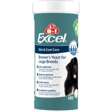 Пивні дріжджі для собак великих порід 8in1 Excel «Brewers Yeast Large Breed» 80 таблеток (для шкіри та вовни)
