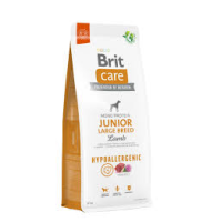 Сухий корм для молодих собак великих порід Brit Care Dog Hypoallergenic Junior Large Breed | (ягня) 12 кг