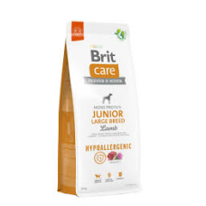 Сухий корм для молодих собак великих порід Brit Care Dog Hypoallergenic Junior Large Breed | (ягня) 12 кг