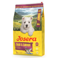 Сухий корм Josera Mini Junior Duck & Salmon —  для цуценят дрібних порід з качкою та лососем 900 г