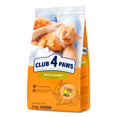 Сухий корм Клуб 4 лапи Premium з кроликом для дорослих кішок 2 кг