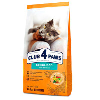 Club 4 Paws (Клуб 4 Лапы) Sterilised with Salmon - Сухой корм с лососем для стерилизованных кошек 14 кг
