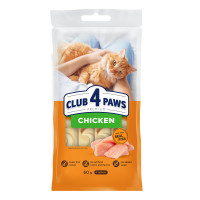 C4P Premium  крем-ласощі  курка. Додатк корм для котів (4х0,015 кг), 60 г