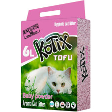Наповнювач для котячого лотку на основі тофу KOTIX TOFU Baby Powder, з ароматом дитяча присипка 6 л