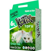 Наполнитель для кошачьего лотка на основе тофу KOTIX TOFU Green Tea, с ароматом зеленого чая 6 л
