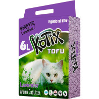 Наполнитель для кошачьего лотка на основе тофу KOTIX TOFU Lavender, с ароматом лаванды 6 л