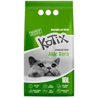Бентонитовый наполнитель KOTIX Aloe Vera алоэ вера, зеленые гранулы 10 л