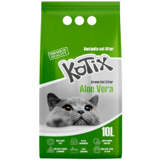 Бентонітовий наповнювач KOTIX Aloe Vera алое вера, зелені гранули 10 л