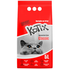 Бентонітовий наповнювач KOTIX Classic класичний, натуральний білий 5 л
