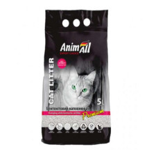 Бентонітовий наповнювач без запаху AnimAll (ЕнімАлл) Cat litter Premium - білий наповнювач для котячих туалетів 5 л