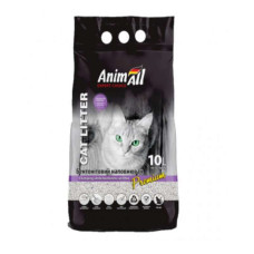 Бентонітовий наповнювач з ароматом лаванди AnimAll (ЕнімАлл) Cat litter Premium - білий наповнювач для котячих туалетів 10 л