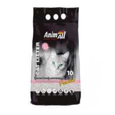 Бентонітовий наповнювач з ароматом дитячої присипки AnimAll (ЕнімАлл) Cat litter Premium - білий наповнювач для котячих туалетів 10 л