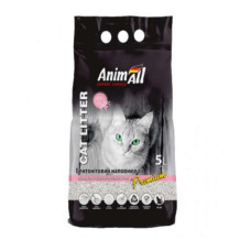 Бентонітовий наповнювач з ароматом дитячої присипки AnimAll (ЕнімАлл) Cat litter Premium - білий наповнювач для котячих туалетів 5 л