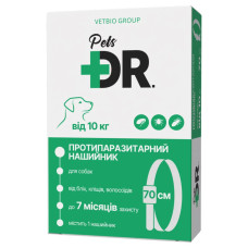 Протипаразитарний нашийник DR.Pets для собак середніх та великих порід понад 10 кг - 70 см