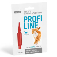Краплі на холку для котів ProVET (ПРОВЕТ) Profiline від 4 до 8 кг, 1 піпетка