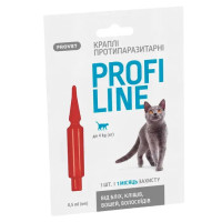 Краплі на холку для котів ProVET (ПРОВЕТ) Profiline до 4 кг, 1 піпетка
