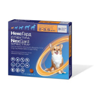 Таблетка для собак «NexGard Spectra» (Нексгард Спектра) 1 таблетка | от 2 до 3,5 кг / XS