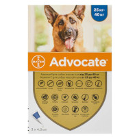 Advocate (Адвокат) краплі для собак вагою від 25 кг, 1 піпетка (Bayer)
