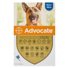 Advocate (Адвокат) краплі для собак вагою від 25 кг, 1 піпетка (Bayer)