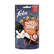 Лакомство для котів Felix Party Mix Grill Mix Фелікс Гріль Мікс 60р*8шт