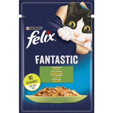 Вологий корм Felix Fantastic для кішок, з кроликом у желе 85 г*26 шт.