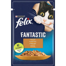 Вологий корм Felix Fantastic для кішок, з індичкою в желе 85 г*26 шт