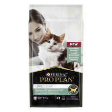 Сухой корм Про План (Pro Plan) LiveClear для котят, с индейкой 1.4 кг