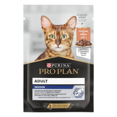 Вологий корм для котів Pro Plan Indoor Adult pouch 85 г*26 шт - лосось