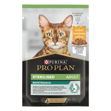 Вологий корм для котів Pro Plan Sterilized Adult pouch 85 г*26 шт - курка