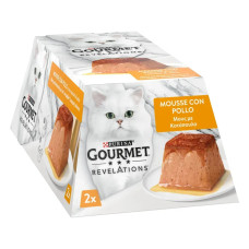 Вологий корм Gourmet Perle Revelations для кішок із куркою 57г*2шт