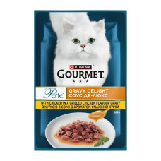 Вологий корм Gourmet Perle Mini Fillets Chicken для кішок із куркою 85 г*26 шт