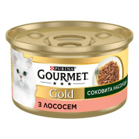 Gourmet Gold (Гурмэ Голд) Сочное наслаждение консервы для кошек с лососем 85г*24шт