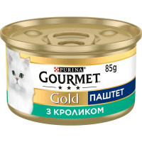Гурме Голд консерви для кішок паштет з кроликом 85 г*24 шт.